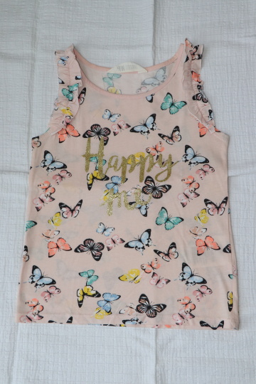 Dívčí tílko s motýlky, h&m,122