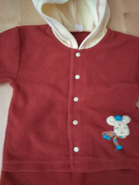 Teplý fleecovy komplet vel. 86, loana,86