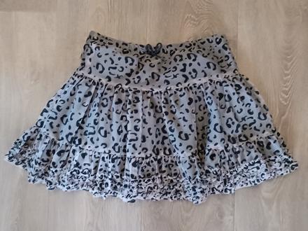 Dívčí tygrovaná sukně h&m,vel. 128(7-8 let), h&m,128