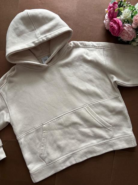 Mikina béžová krátká  - v.134 zara, zara,134