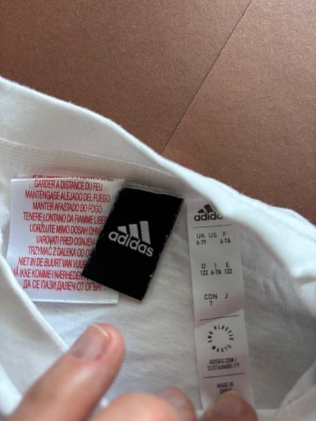 Triko bíle - v.6/7 let adidas, adidas,122