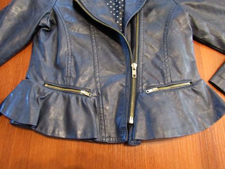 Dívčí koženková bunda vel 128-134, 128