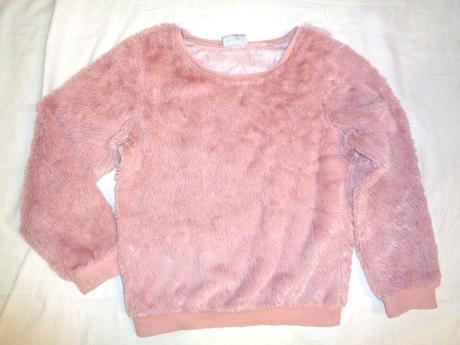 Luxusní starorůžová mikroflízová mikina, girl2girl,134