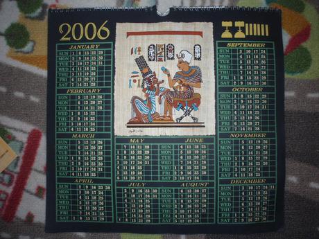 Papyrus nástěnný kalendář 2005-2006 egypt obrázky.,