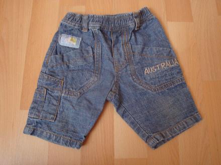 Kraťasy džínové, vel. 3-6 měs. , 68