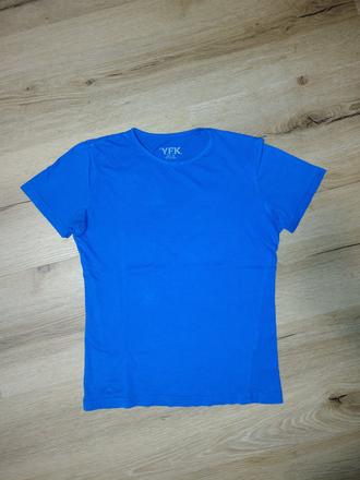 Dívčí triko kr. r. 146/152 modré, 146