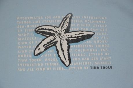 110 116 122 modrá mikina s mořským motivem, 110