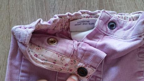 Dívčí manšestrové kalhoty, next,68