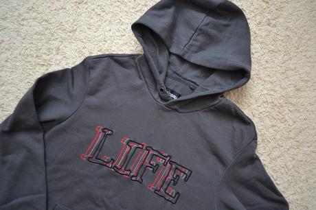 Tmavě šedá mikina s kapucí - klokanka - s, sinsay,s