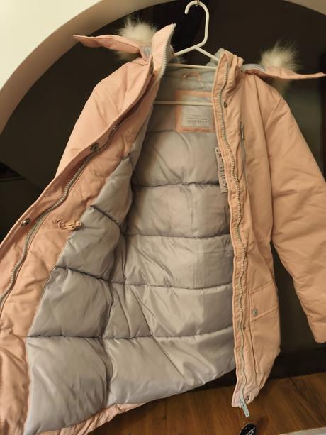 Pudrová zimní bunda parka kabátek reserved, reserved,164 / s / xs