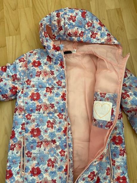 Dívčí květovaná složitelná bunda, pepperts,164