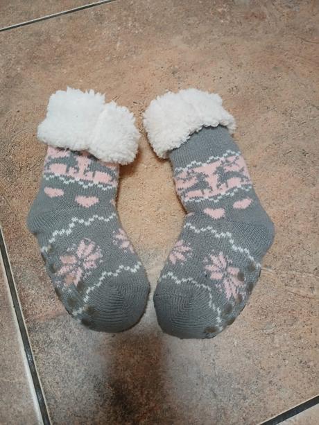 Protiskluzové teplé ponožky, vel. 21-23, 23