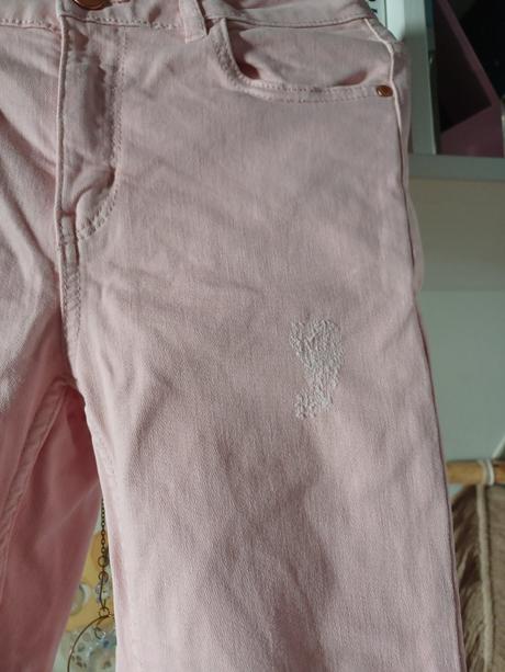 Světle růžové džíny slimky lindex, lindex,140