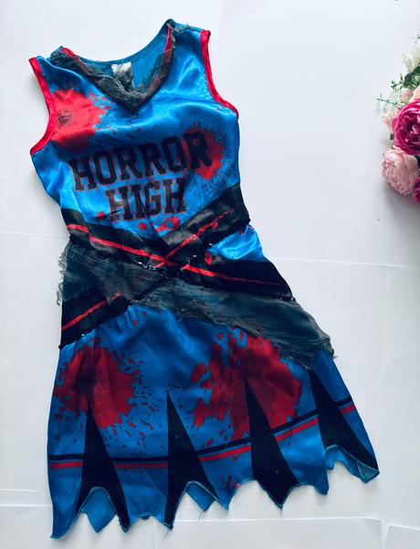 An12/ kostým roztleskávačky zombie - v.5/6 let,