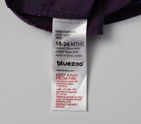 Košile vel. 18 - 24m, bluezoo,92
