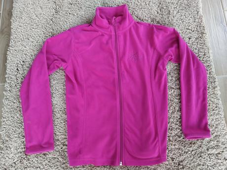 Růžová flísová mikina, 140