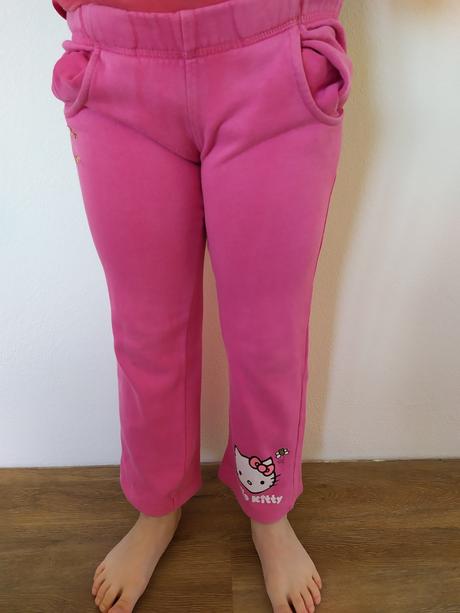 Tepláky-hello kitty,vel.116, 116