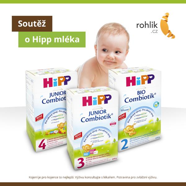 Pondělní soutěž s Hipp mléky - Jaké máte zkušenosti s kojeneckými mléky?