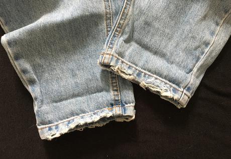 Vel. 38 bavlněné trhané džíny, 38