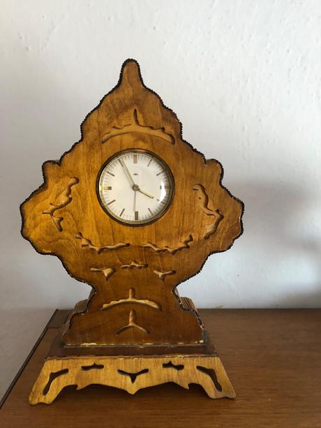 Stare drevene hodiny - retro, 