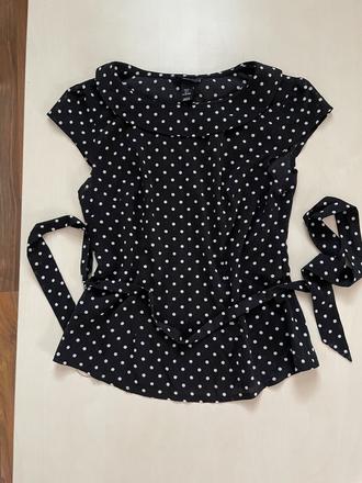 Puntík halenka s límečkem, vel xs, hm, h&m,xs