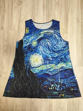 Šaty s motivem "hvězdné noci" l/xl, xl