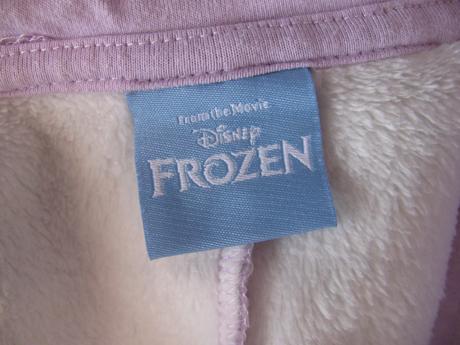 Fleecový lila overal na spaní - ledové království, disney,104