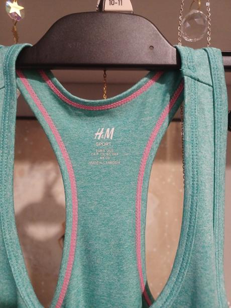 Mint sportovní top h&m, h&m,s