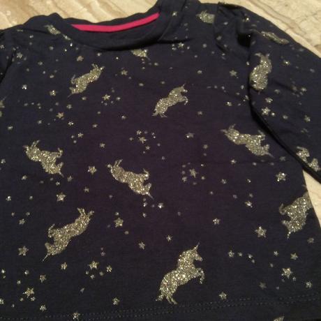 Tričko se zlatými jednorožci zn. primark, primark,74