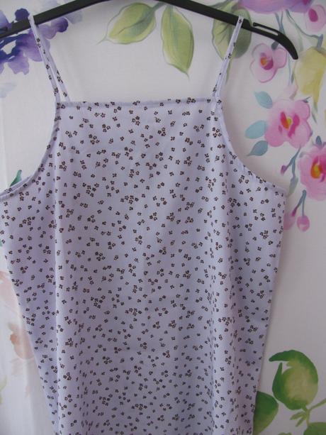 Lila dívčí letní šaty s drobnými kvítky h&m, h&m,152