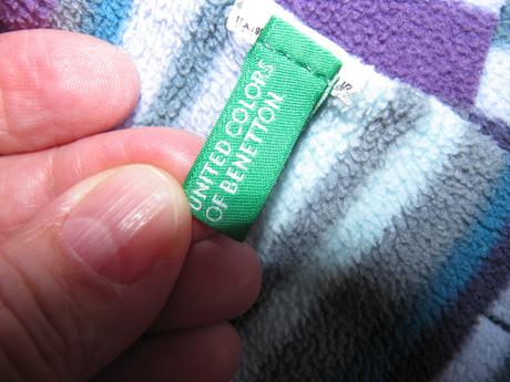 Fleecová souprava-čepice+šála benetton, benetton,74