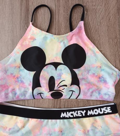 Dívčí plavky dvoudílné mickey mouse h&m, h&m,170
