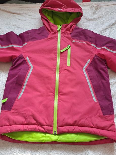 Lyžařská bunda alpine pro 128/134 ptx membrána, alpine pro,128