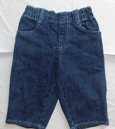 E191. jednoduché džíny 6-9 měs., debenhams,74