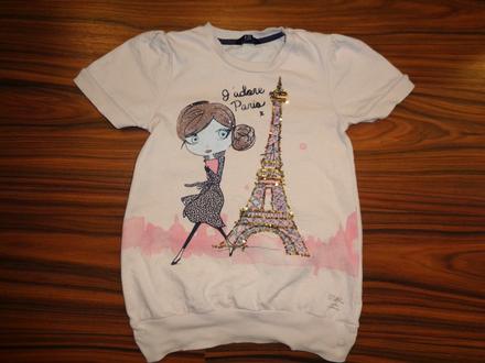 Krásné mikinové triko s holkou, little star,110