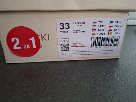 Sandály lasocki 33, lasocki,33