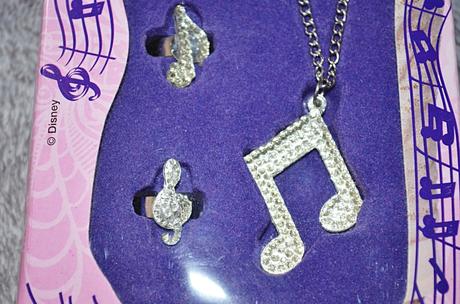 Sada náhrdelník nota se dvěma prsteny, 