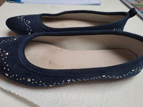 Semišové střevíčky, balerínky vel. 34, 34