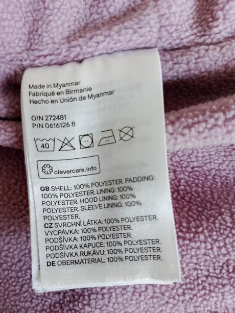 Krásná zimní bunda h&m s kožíškem vel. 74, h&m,74