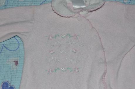 Růžový teplý overal s výšivkou, 68