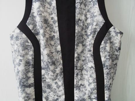 Šedé černé zelené šaty, h&m,38