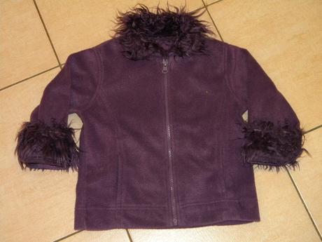 Flaušová mikina-kabátek vel.cca 92/98, 92