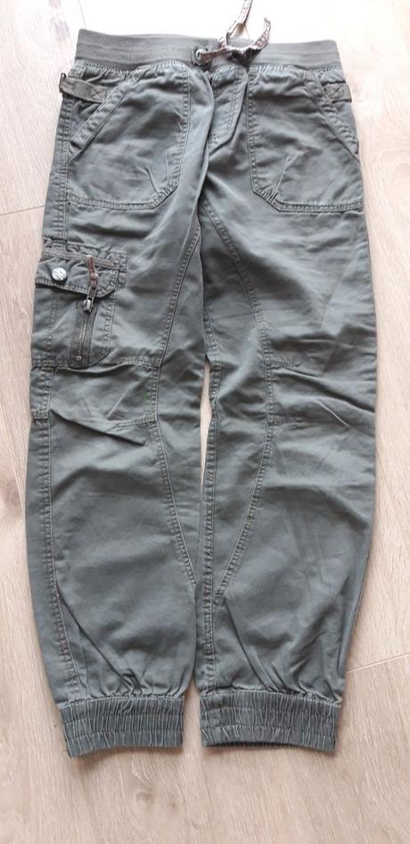 Krásné plátěné kalhoty zn. h&m vel. 140, h&m,140