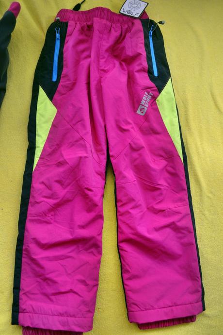 2x zimní a podz. kalhoty wolf,104, softshell, wolf,104