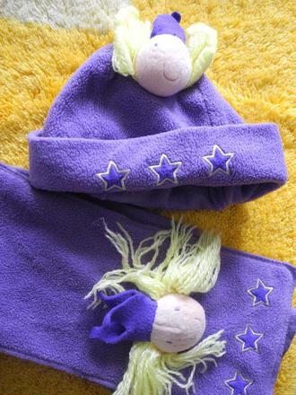 Fleesová čepice a šála, ladybird,116