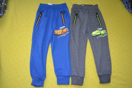 2x chlapecké ,tepláky s autem,v.98, 98