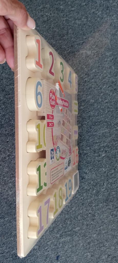 Dřevěné puzzle s počítáním, 