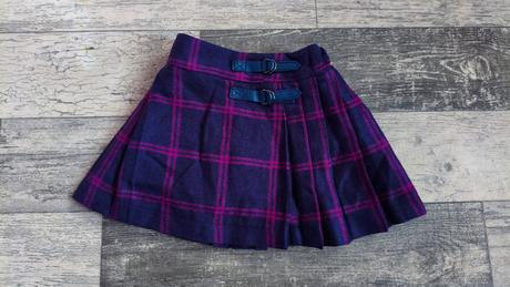 Sukně dívčí teplá kostková 80-86, miniclub,80 / 86