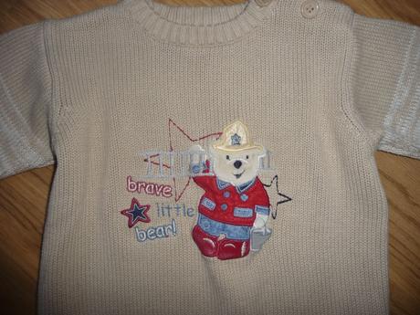Hnědý svetřík george na 12-18m-vel.86, george,86