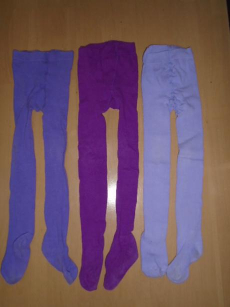 Punčocháče tcm vel 110/116  3x froté ťapky, tcm,110